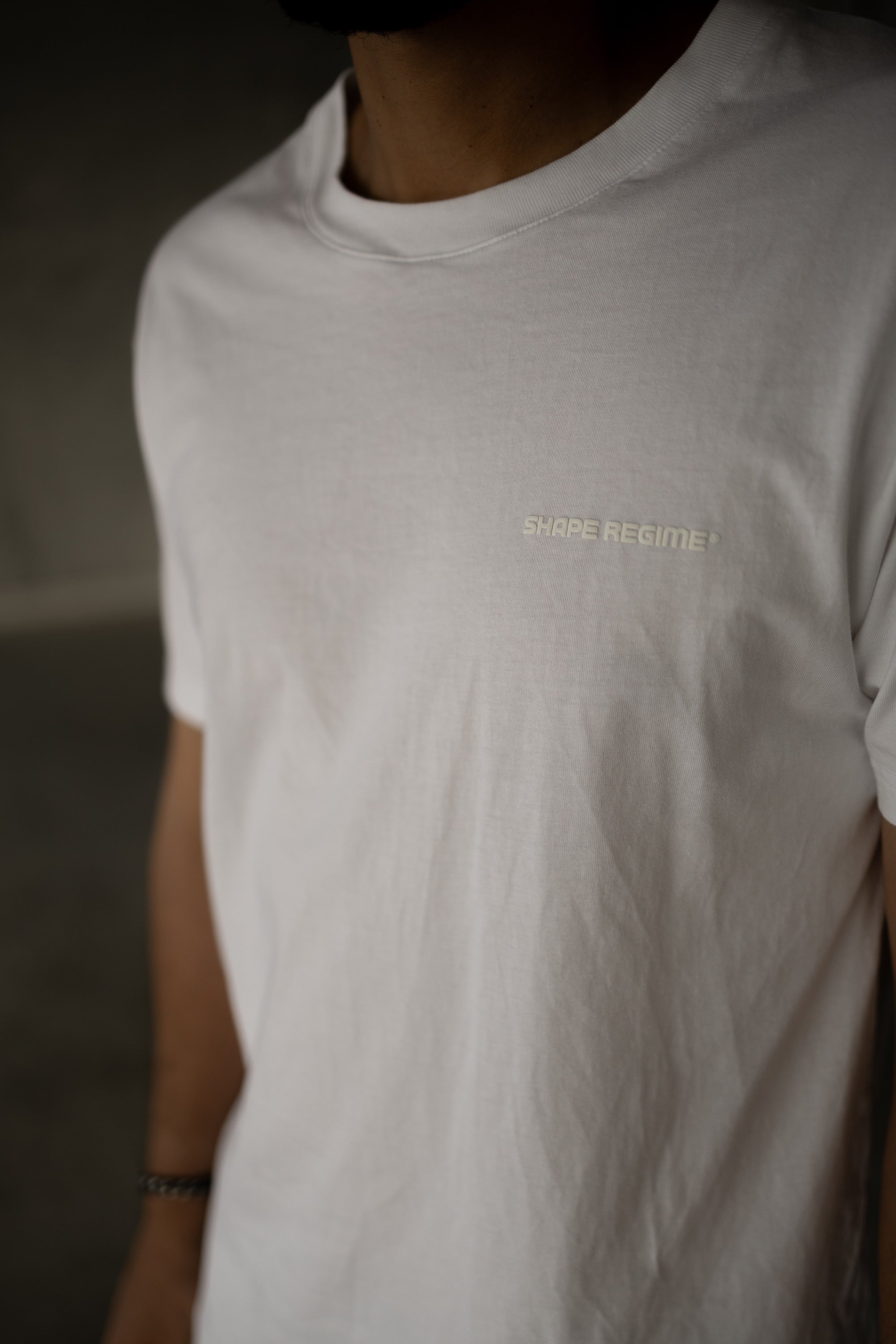 T-Shirt - SR100 - White w. White print